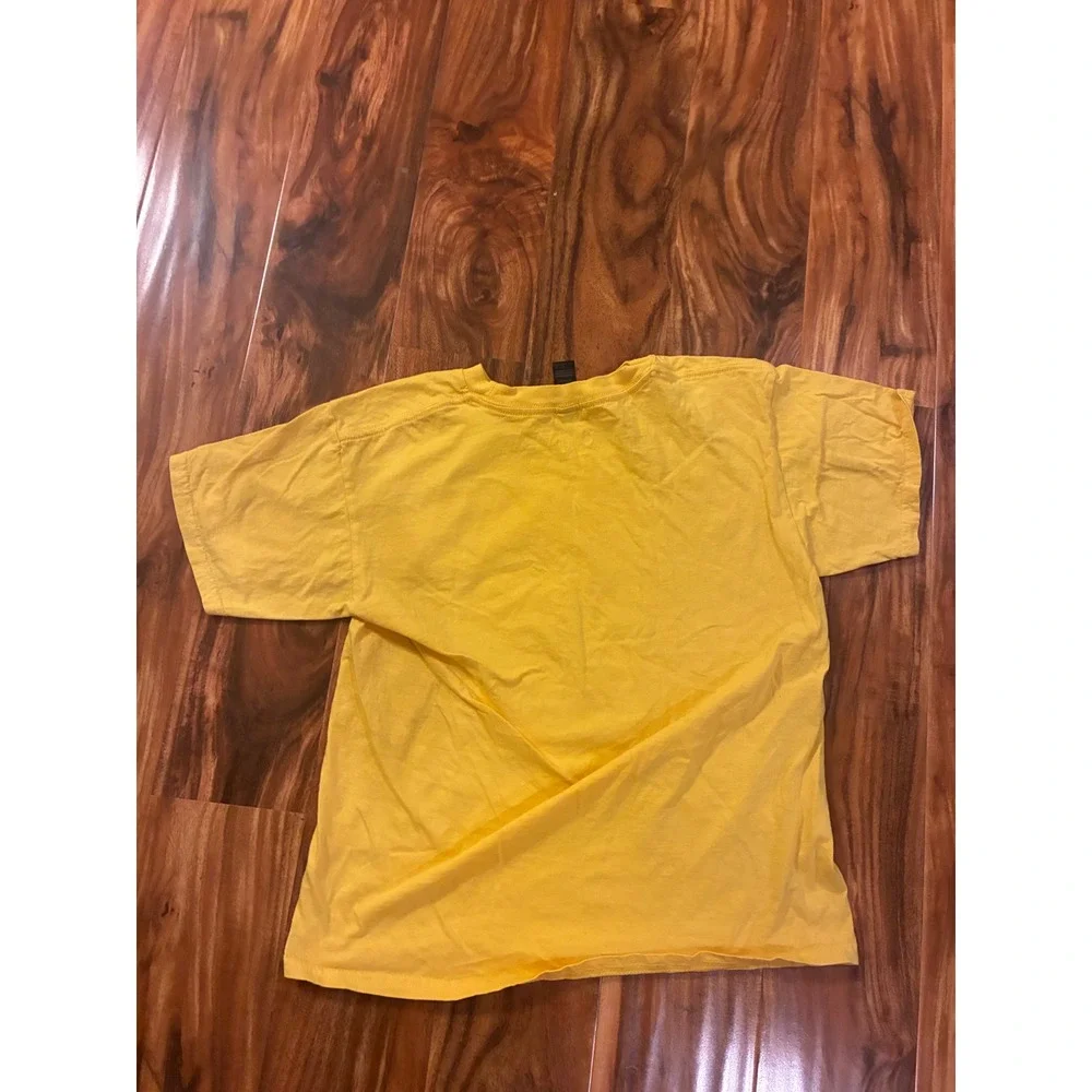Disney Little Mermaid Flounder T-Shirt Yellow Gildan‎ Softstyle Youth Large L